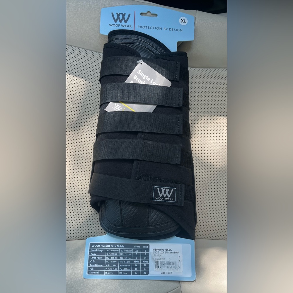 Woof Wear Black Horse XLSingle Lock Brushing Boot